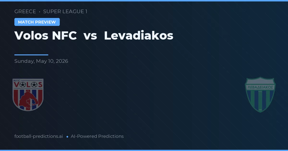 Volos NFC vs Levadiakos — předpověď a náhled zápasu