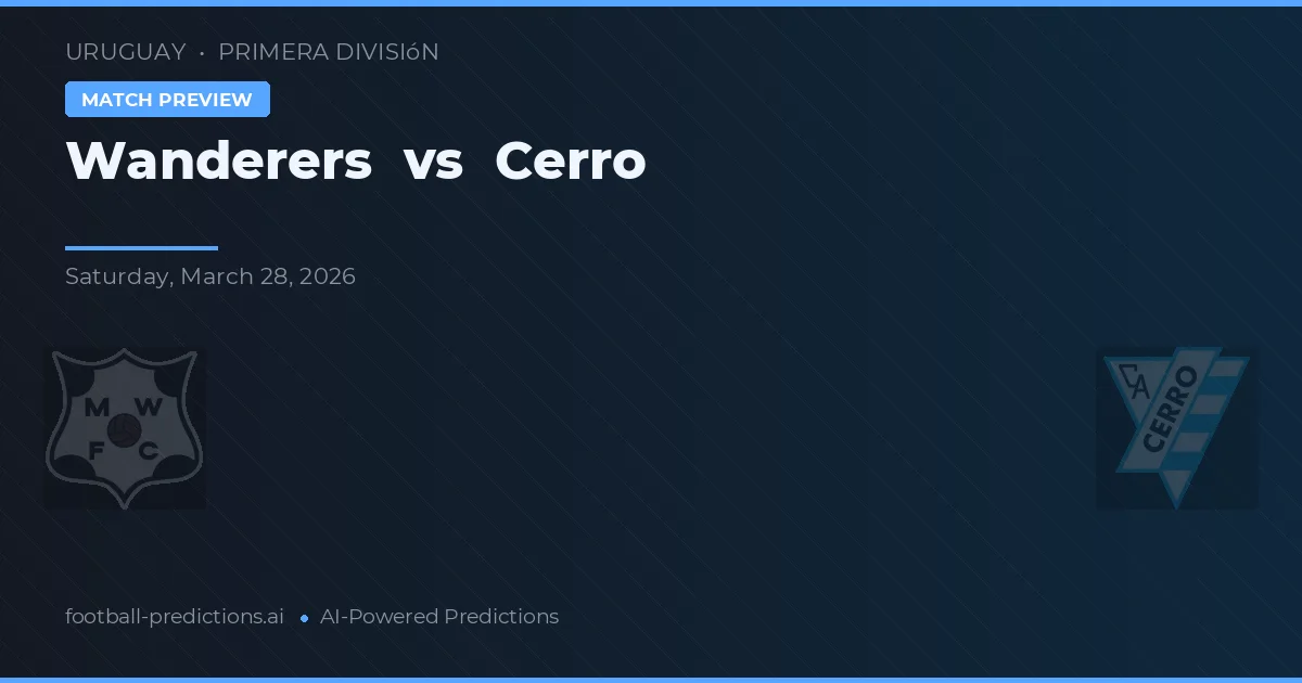 Wanderers vs Cerro — předpověď a náhled zápasu