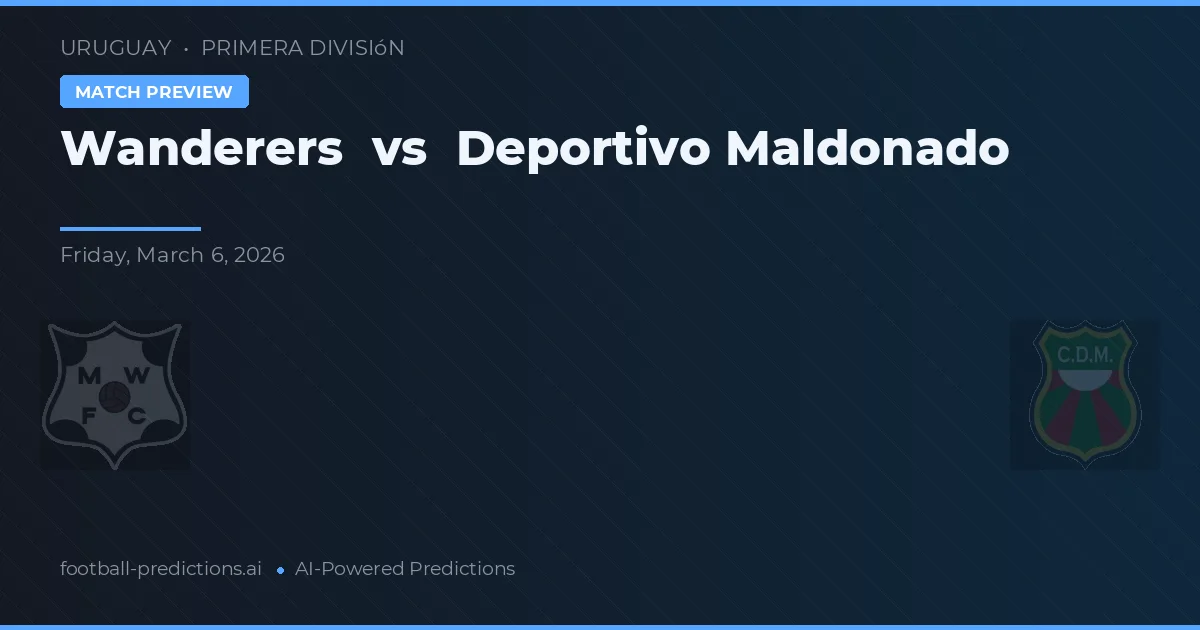 Wanderers vs Deportivo Maldonado — předpověď a náhled zápasu