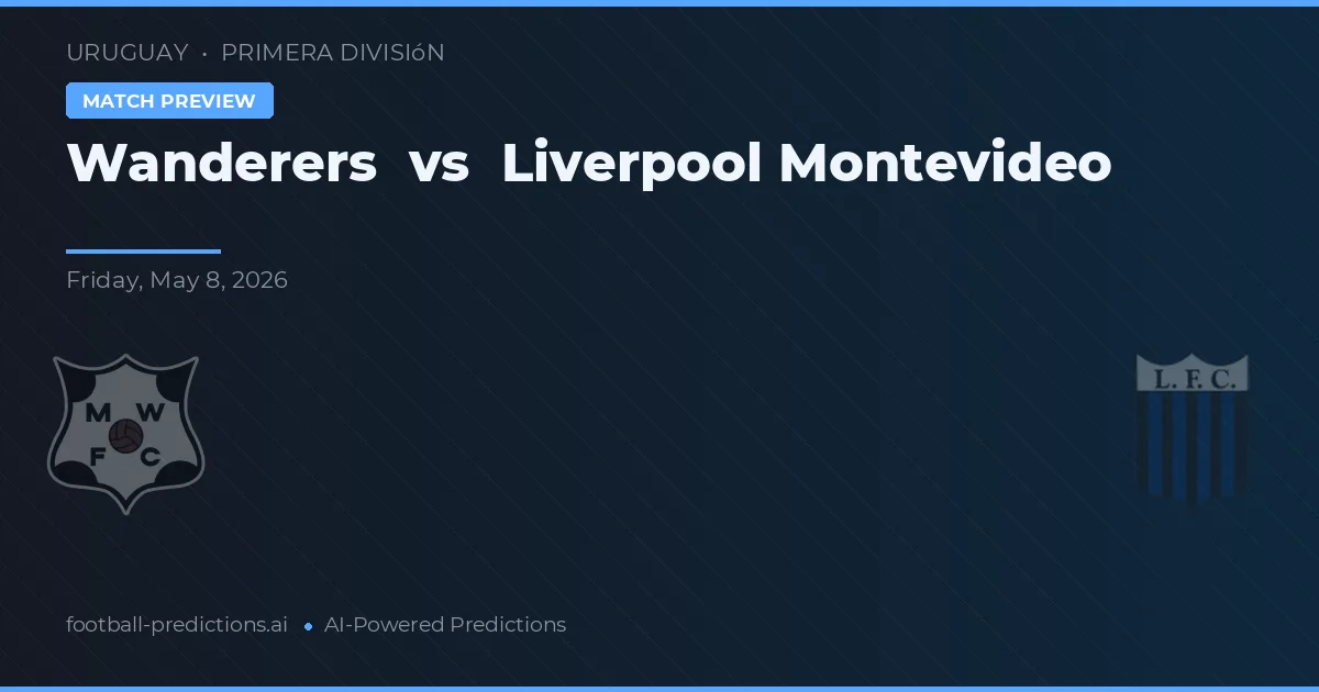 Wanderers vs Liverpool Montevideo — předpověď a náhled zápasu