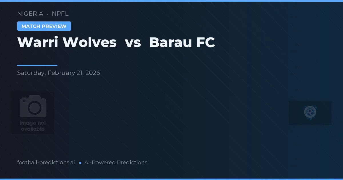 Warri Wolves vs Barau FC — předpověď a náhled zápasu