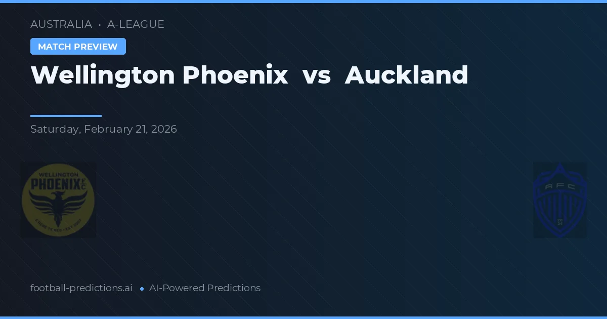 Wellington Phoenix vs Auckland — předpověď a náhled zápasu