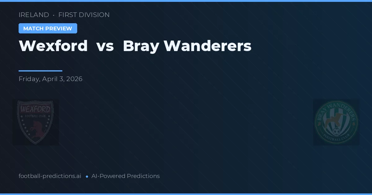 Wexford vs Bray Wanderers — předpověď a náhled zápasu