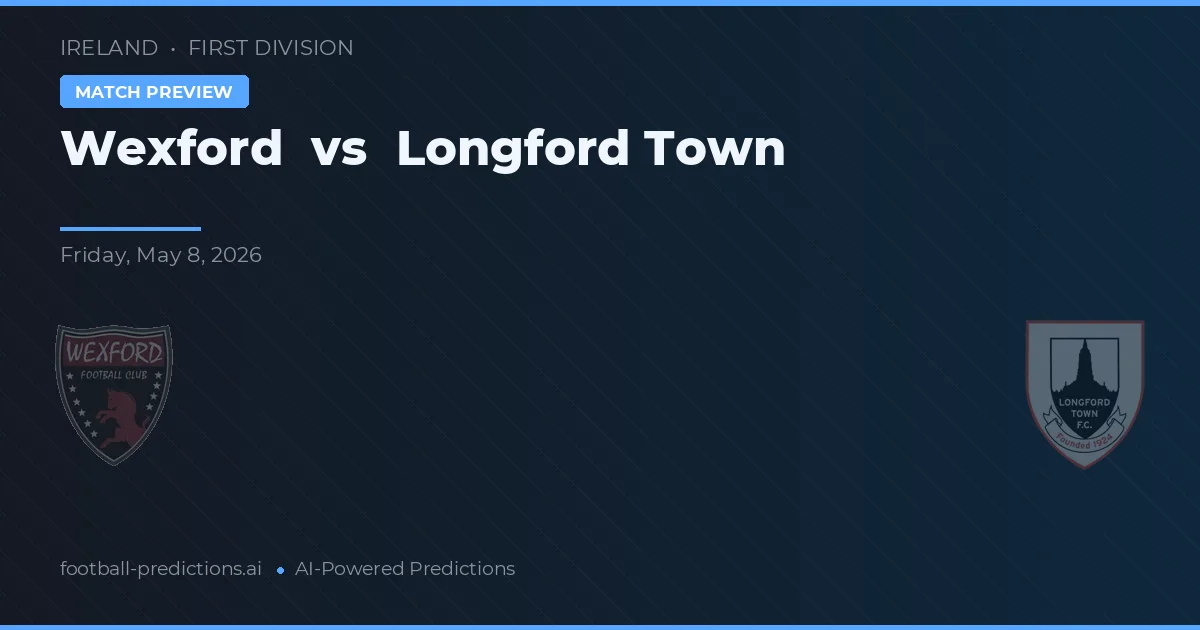 Wexford vs Longford Town — předpověď a náhled zápasu