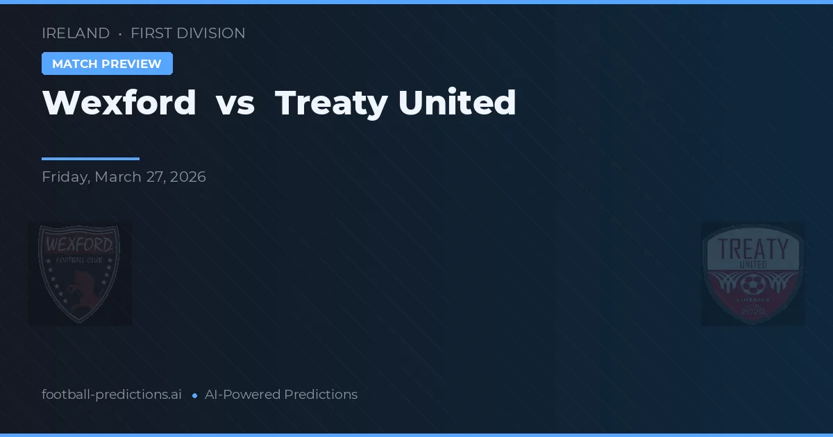 Wexford vs Treaty United — předpověď a náhled zápasu