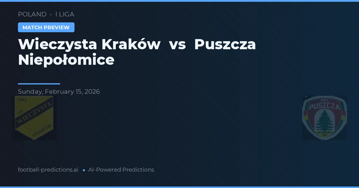 Vítězný Kraków vs Puszcza Niepołomice — předpověď a náhled zápasu
