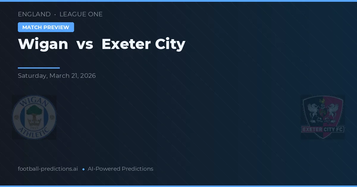 Wigan vs Exeter City — předpověď a náhled zápasu