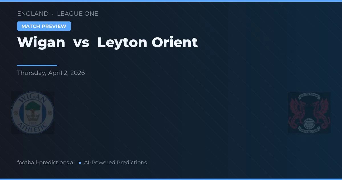 Wigan vs Leyton Orient — předpověď a náhled zápasu
