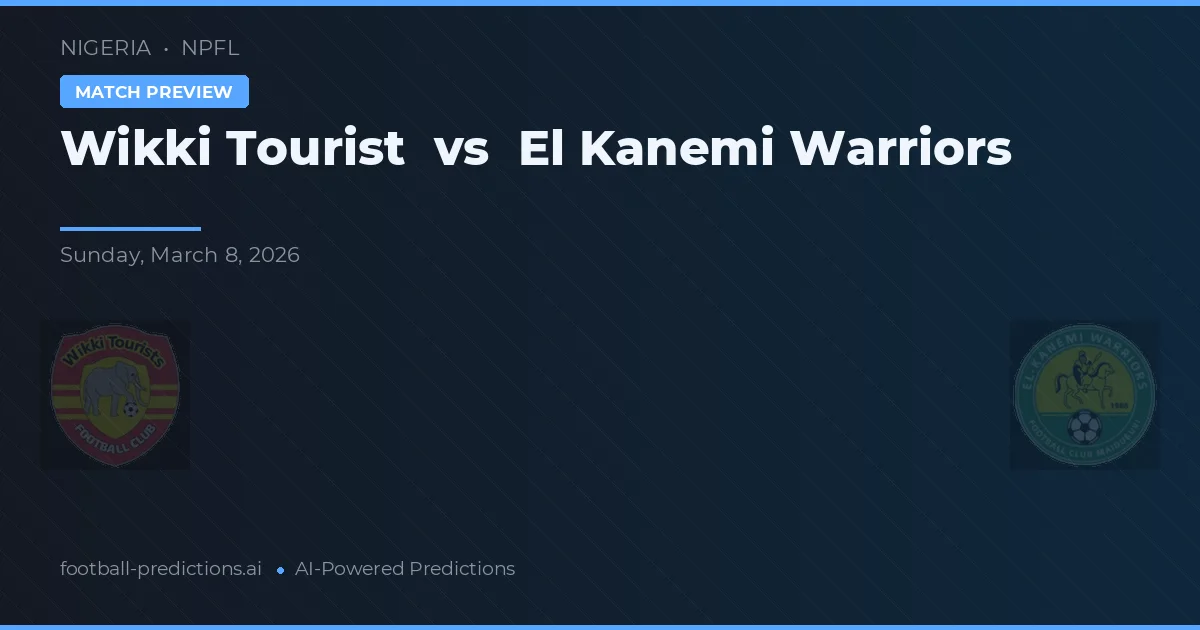 Wikki Tourist vs El Kanemi Warriors — předpověď a náhled zápasu