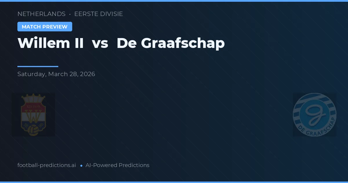 Willem II vs De Graafschap — předpověď a náhled zápasu