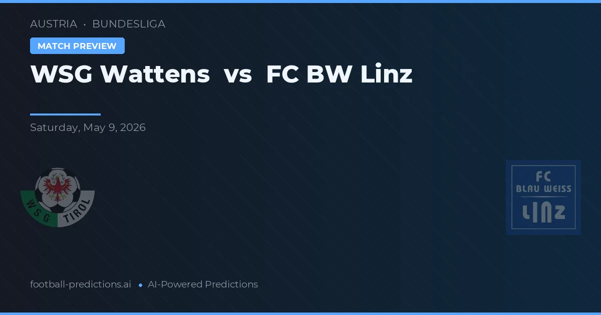 WSG Wattens vs FC Linz — předpověď a náhled zápasu