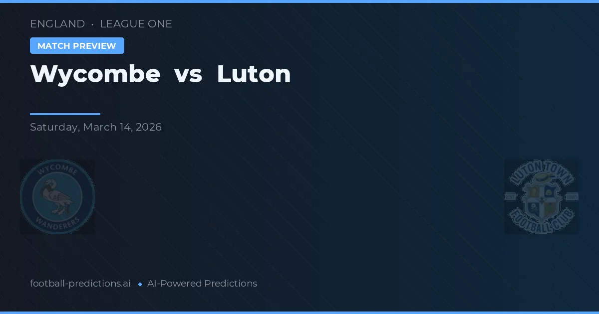 Wycombe vs Luton — předpověď a náhled zápasu
