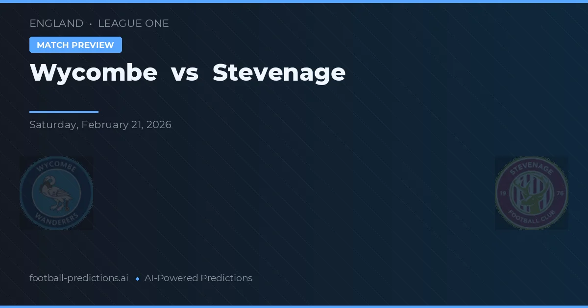 Wycombe vs Stevenage — předpověď a náhled zápasu
