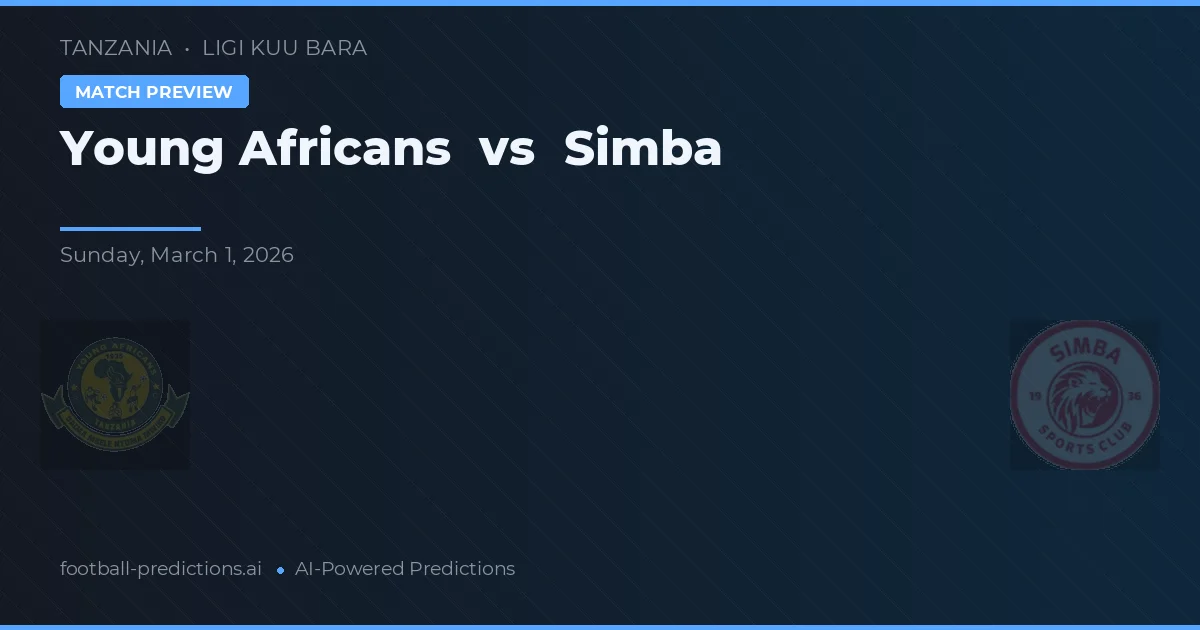 Young Africans vs Simba — předpověď a náhled zápasu
