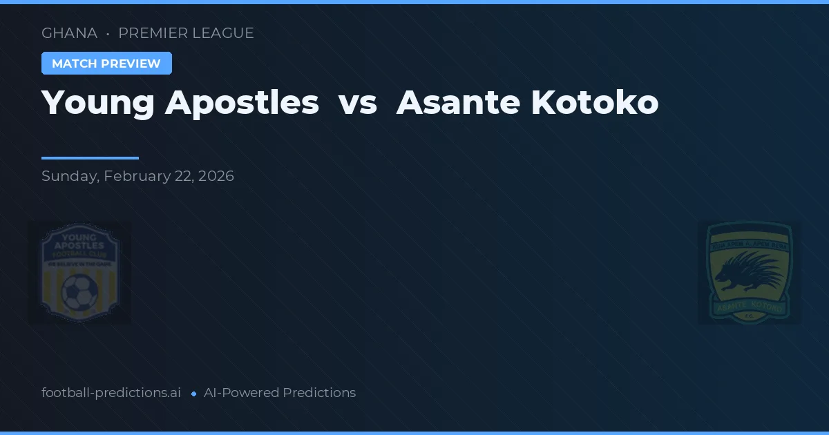 Young Apostles vs Asante Kotoko — předpověď a náhled zápasu