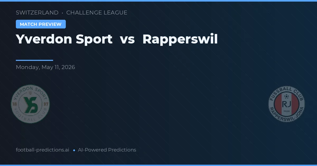 Yverdon Sport vs Rapperswil — předpověď a náhled zápasu