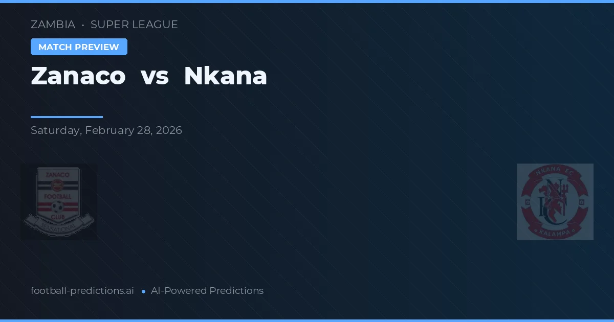 Zanaco vs Nkana — předpověď a náhled zápasu
