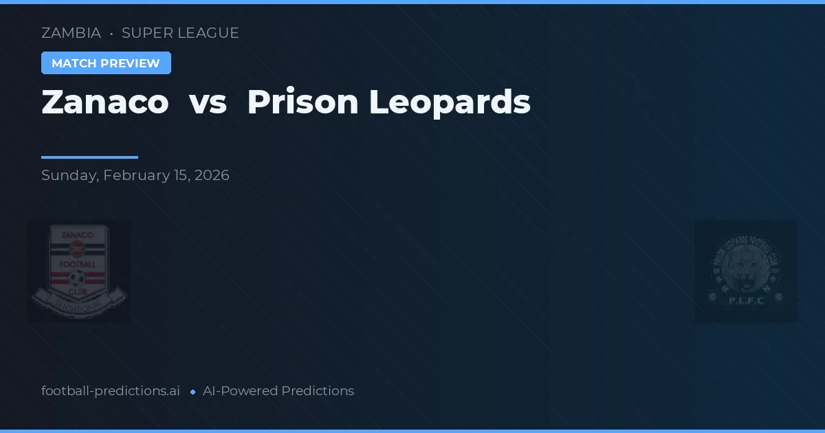 Zanaco vs Prison Leopards — předpověď a náhled zápasu