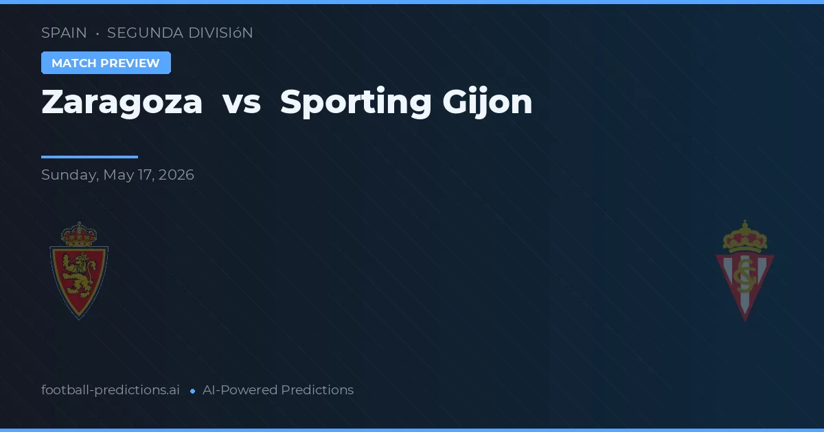 Zaragoza vs Sporting Gijón — předpověď a náhled zápasu