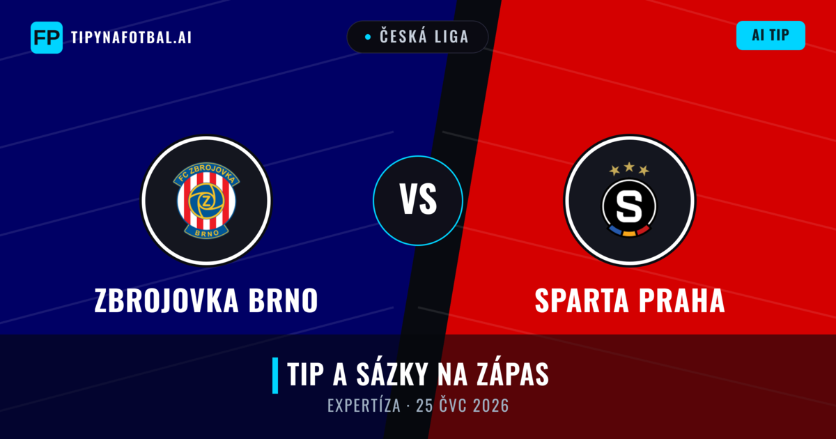 Zbrojovka Brno vs Sparta Praha — předpověď a náhled zápasu