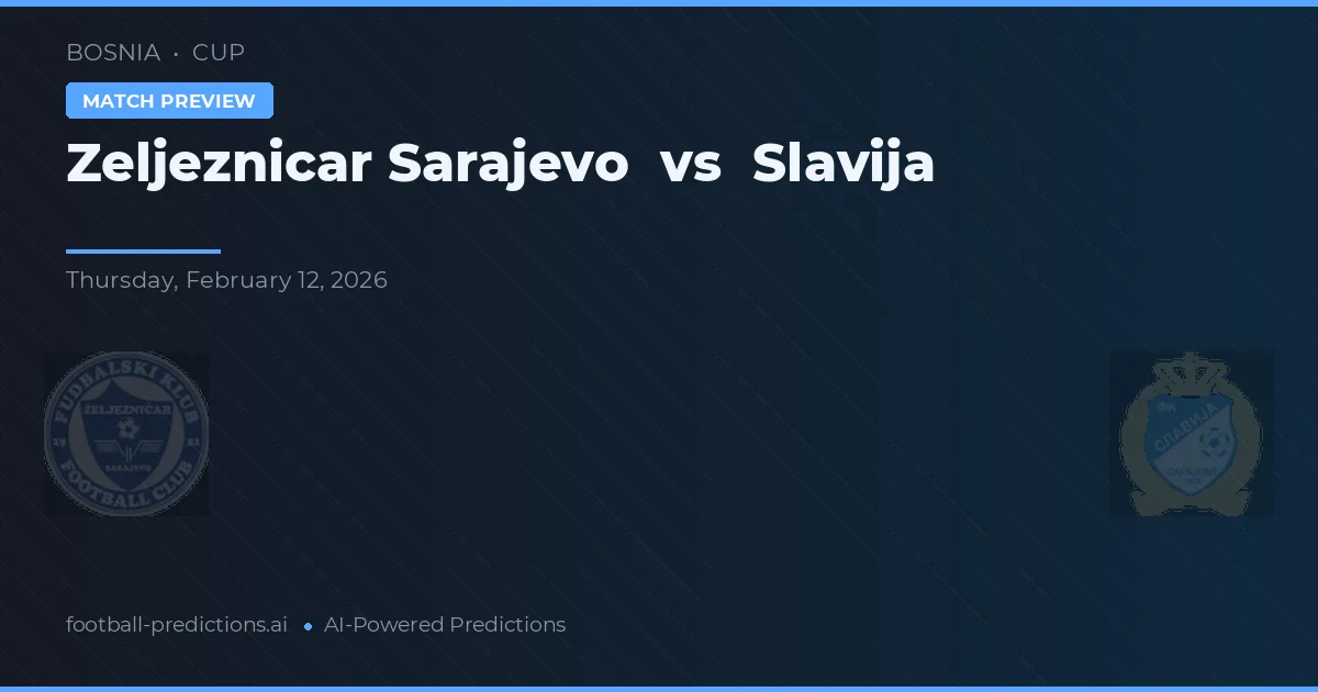 Željezničar Sarajevo vs Slavija — předpověď a náhled zápasu