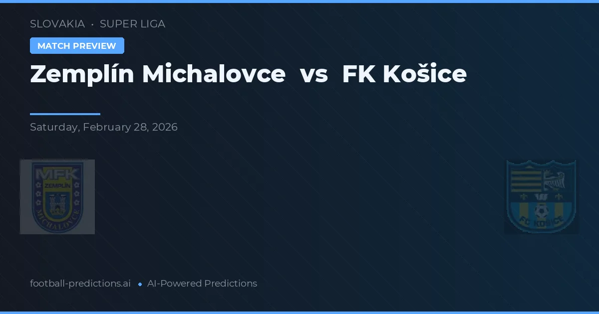 Zemplín Michalovce vs FK Košice — předpověď a náhled zápasu