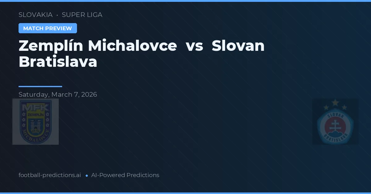 Zemplín Michalovce vs Slovan Bratislava — předpověď a náhled zápasu