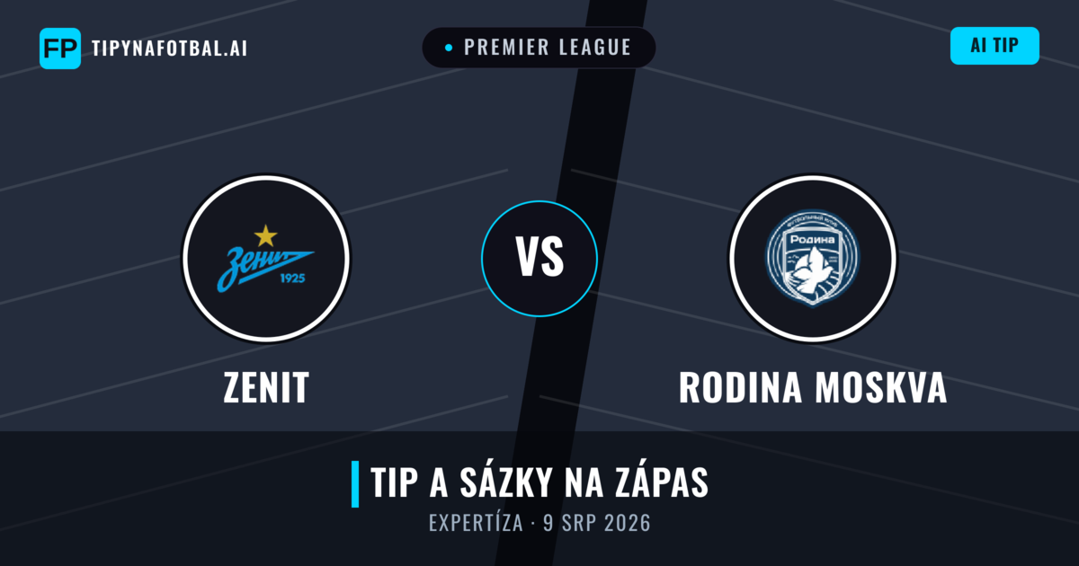 Zenit vs Rodina Moskva — předpověď a náhled zápasu
