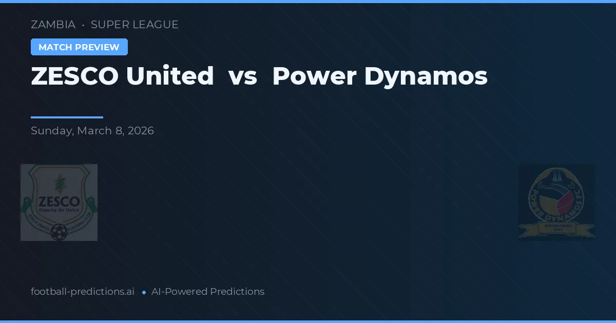 ZESCO United vs Power Dynamos — předpověď a náhled zápasu