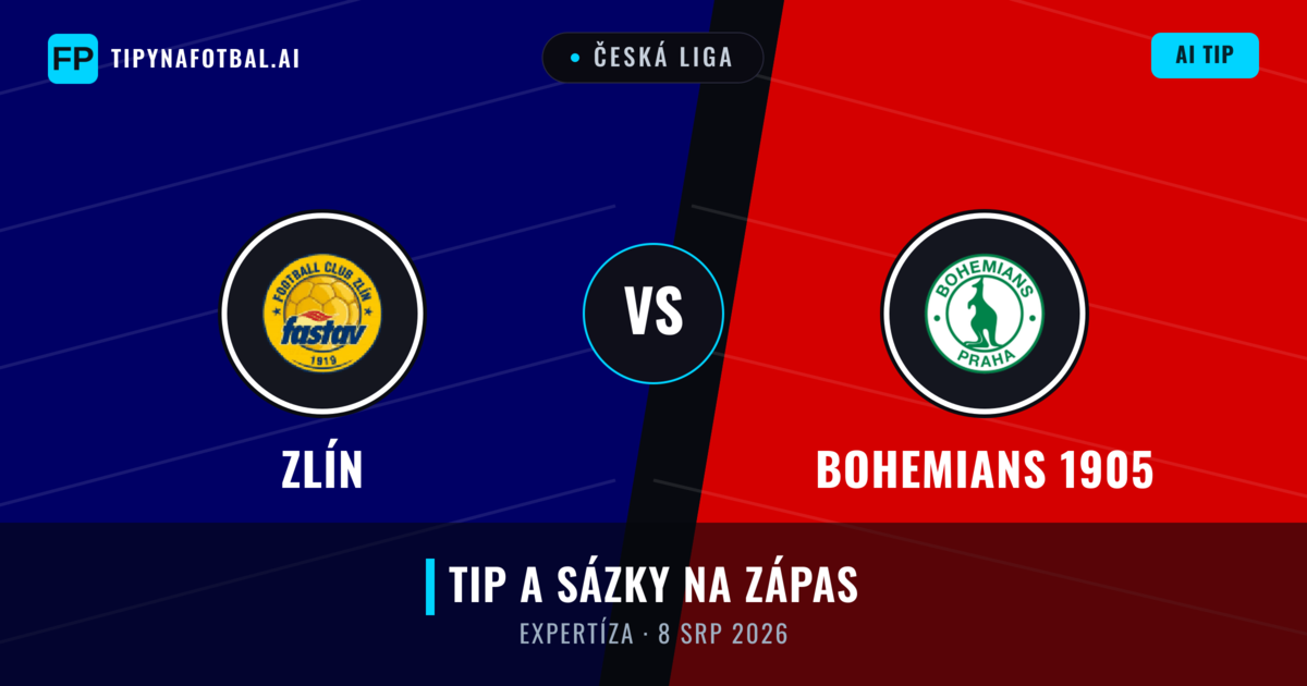 Zlín vs Bohemians 1905 — předpověď a náhled zápasu