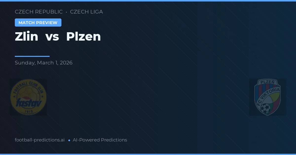 Zlín vs Plzeň — předpověď a náhled zápasu
