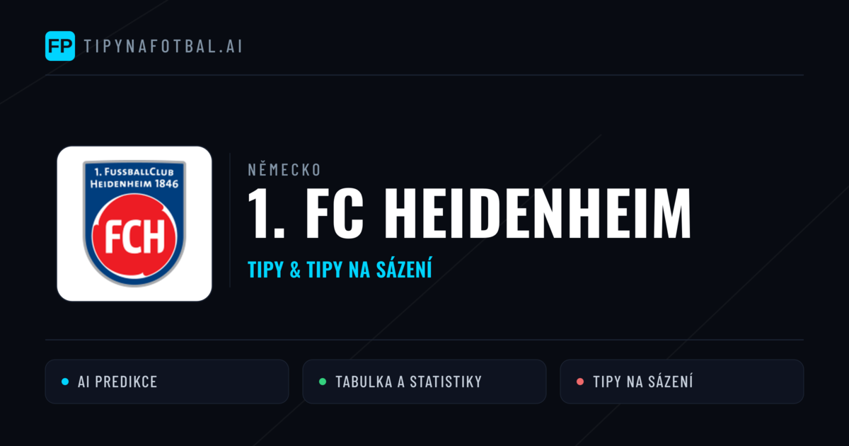 1. FC Heidenheim Tipy a statistiky