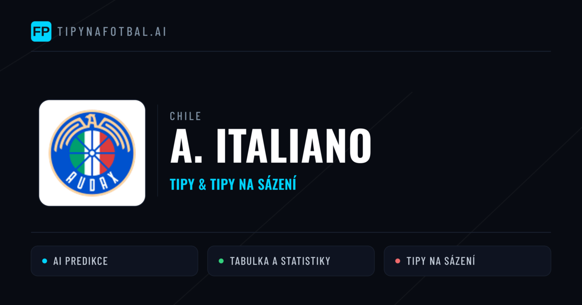 A. Italiano Tipy a statistiky