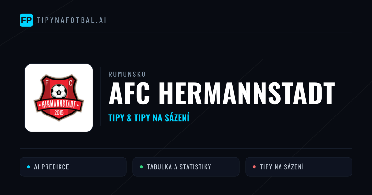 AFC Hermannstadt Tipy a statistiky