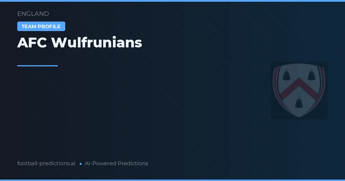AFC Wulfrunians Tipy a statistiky