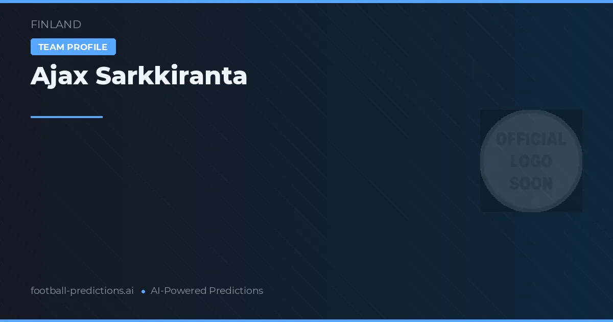 Ajax Sarkkiranta Tipy a statistiky