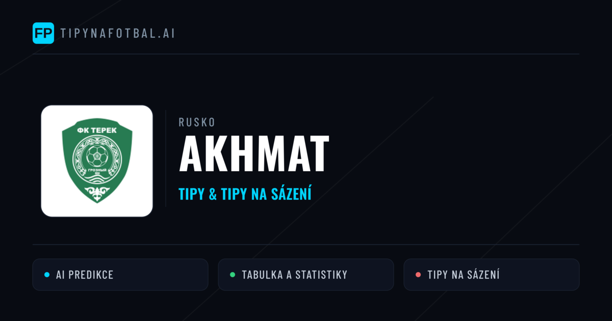 Akhmat Tipy a statistiky