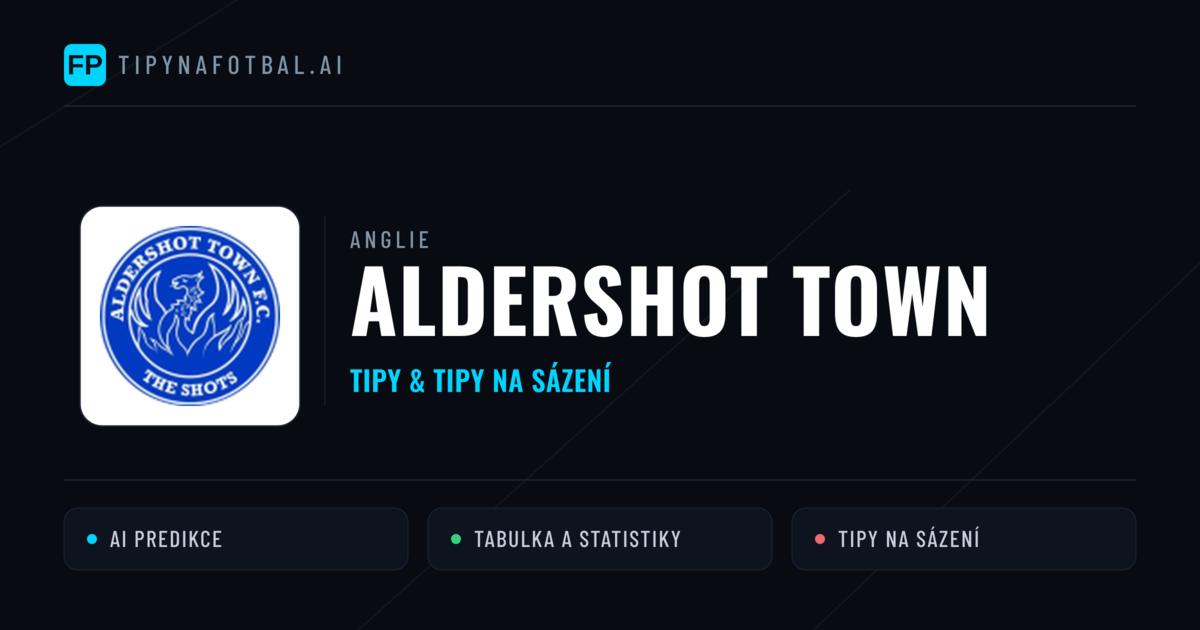 Aldershot Town Tipy a statistiky
