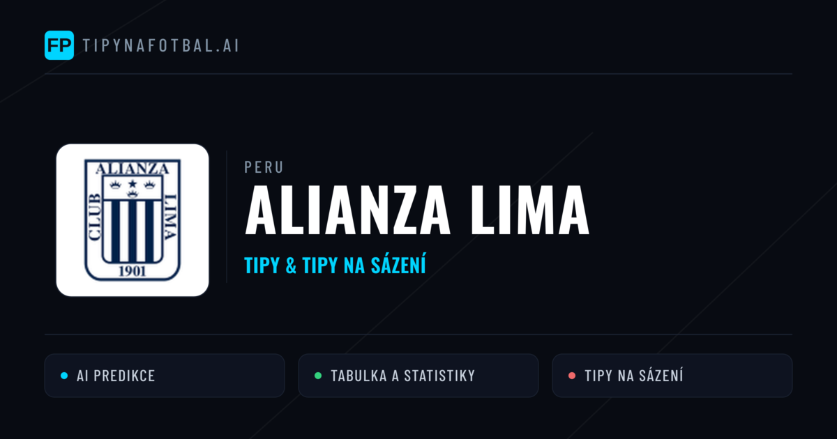 Alianza Lima Tipy a statistiky