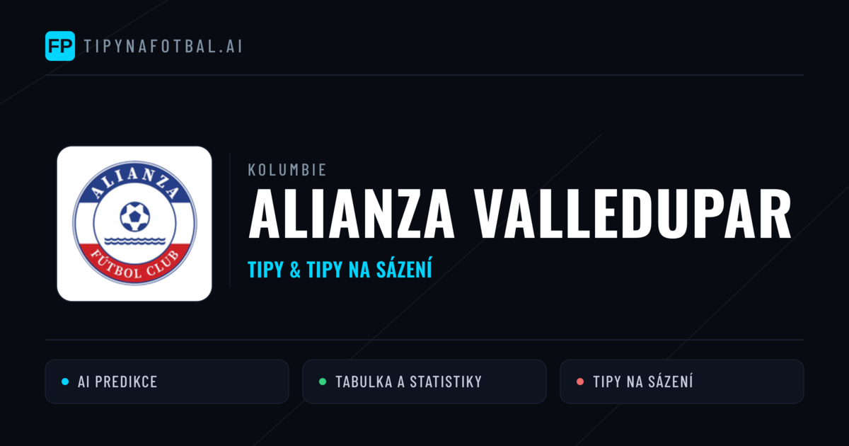 Alianza Valledupar Tipy a statistiky