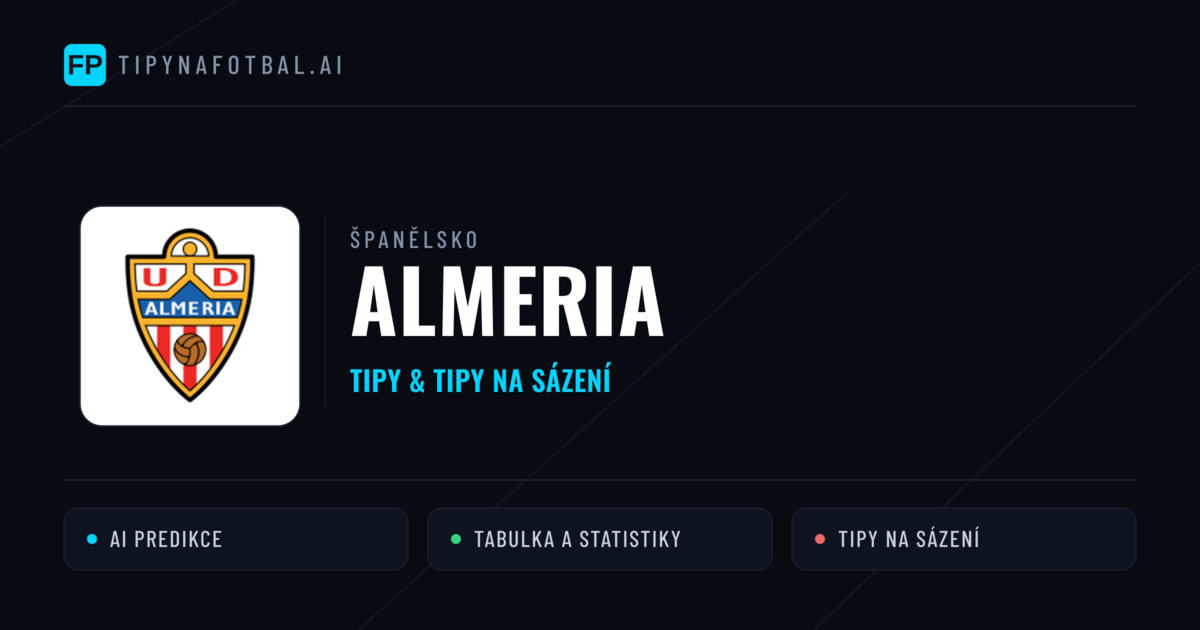 Almeria Tipy a statistiky