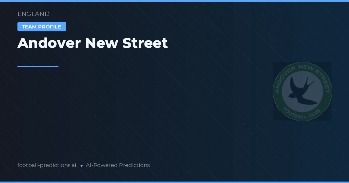 Andover New Street Tipy a statistiky