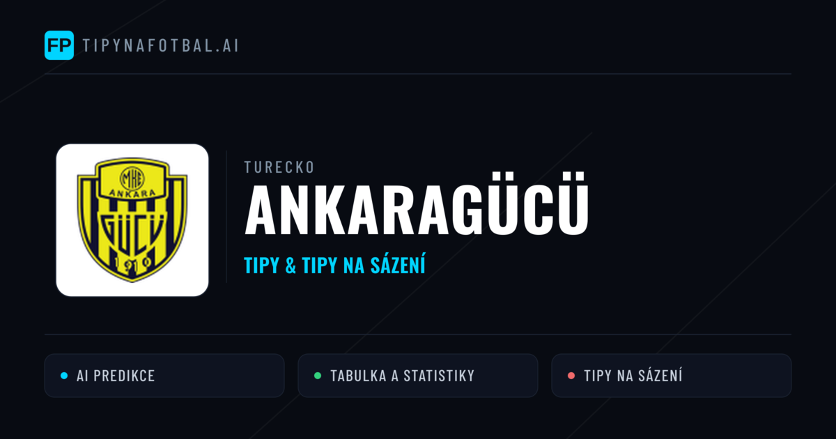 Ankaragücü Tipy a statistiky