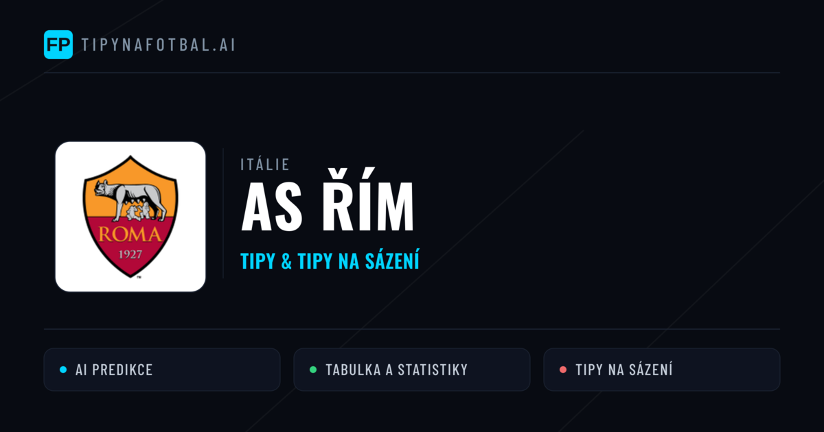 AS Řím Tipy a statistiky