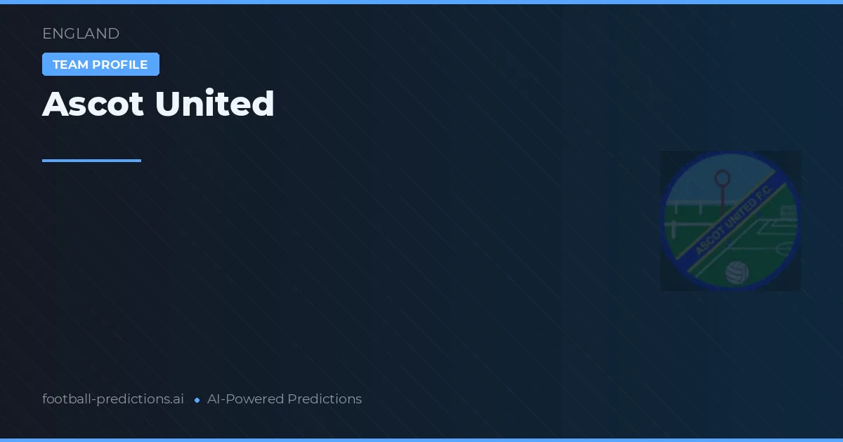 Ascot United Tipy a statistiky