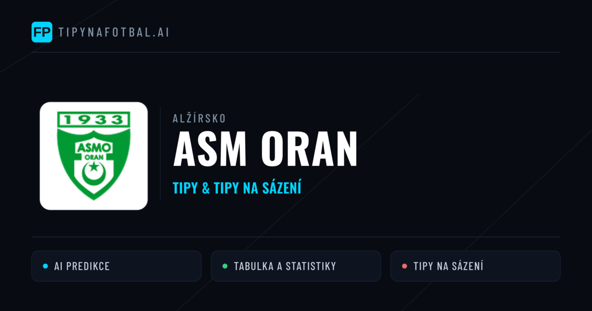 ASM Oran Tipy a statistiky
