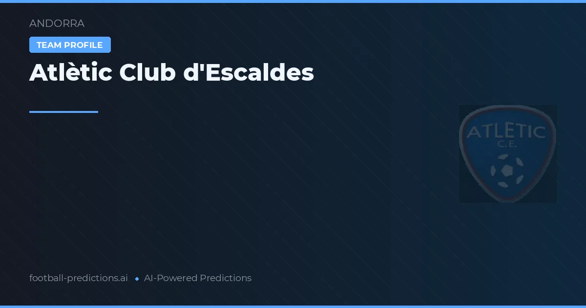 Atlètic Club d'Escaldes Tipy a statistiky