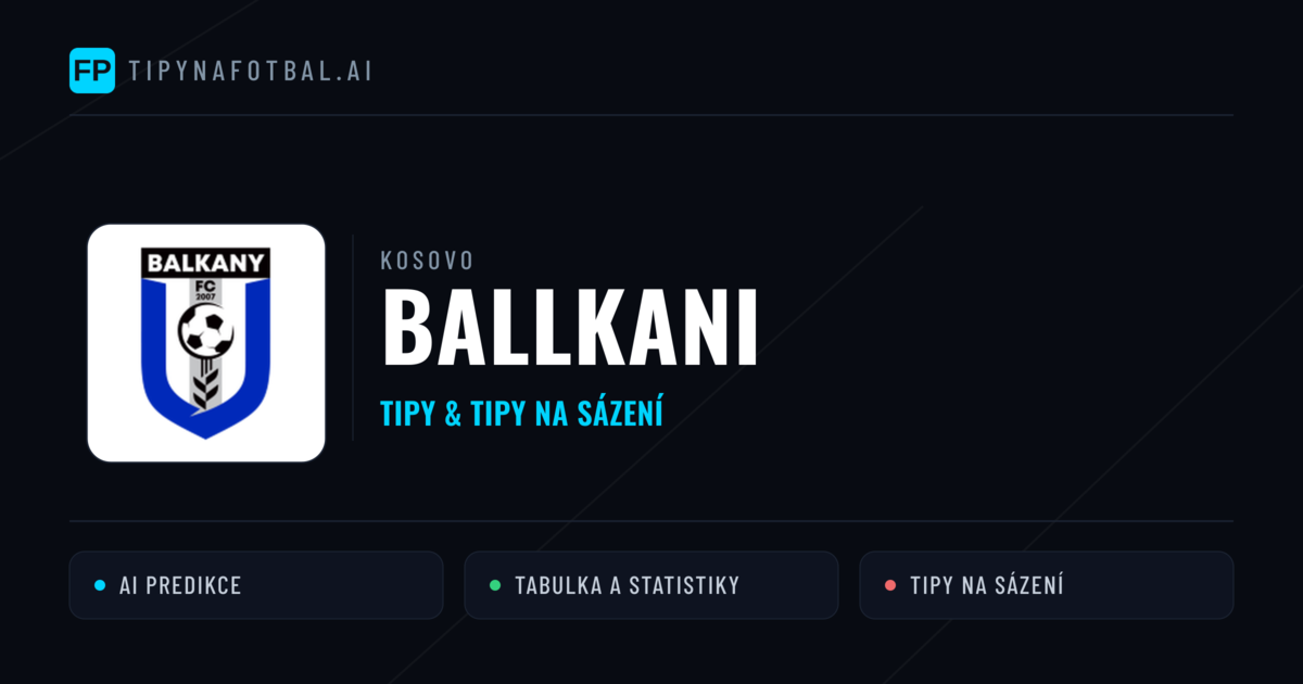 Ballkani Tipy a statistiky