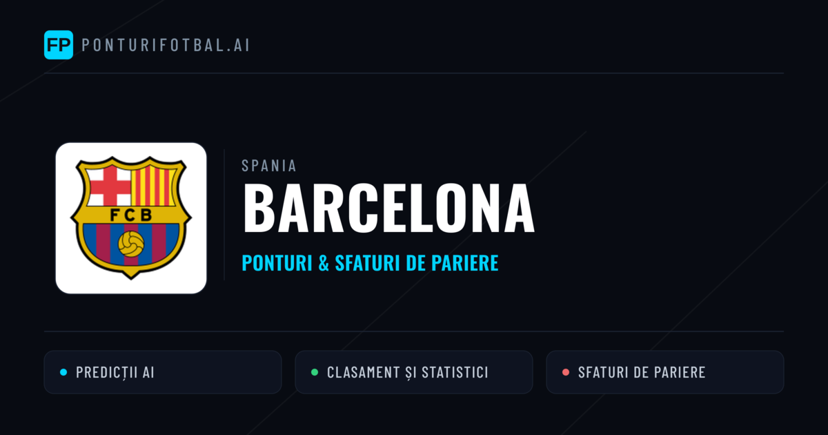 Barcelona RO Tipy a statistiky
