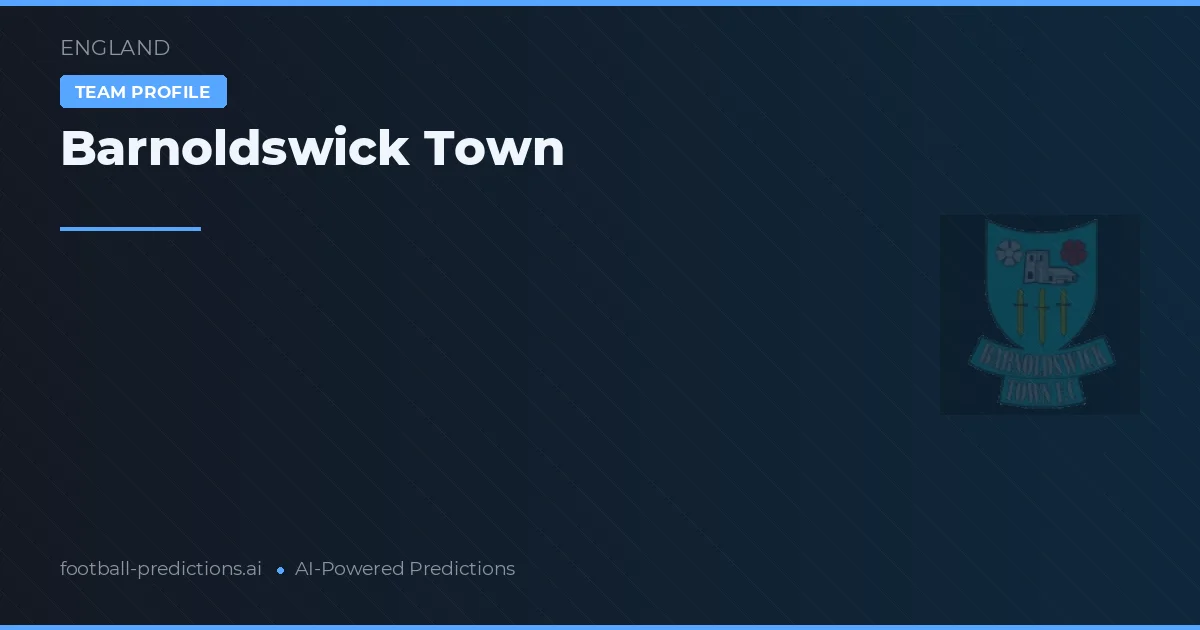 Barnoldswick Town Tipy a statistiky